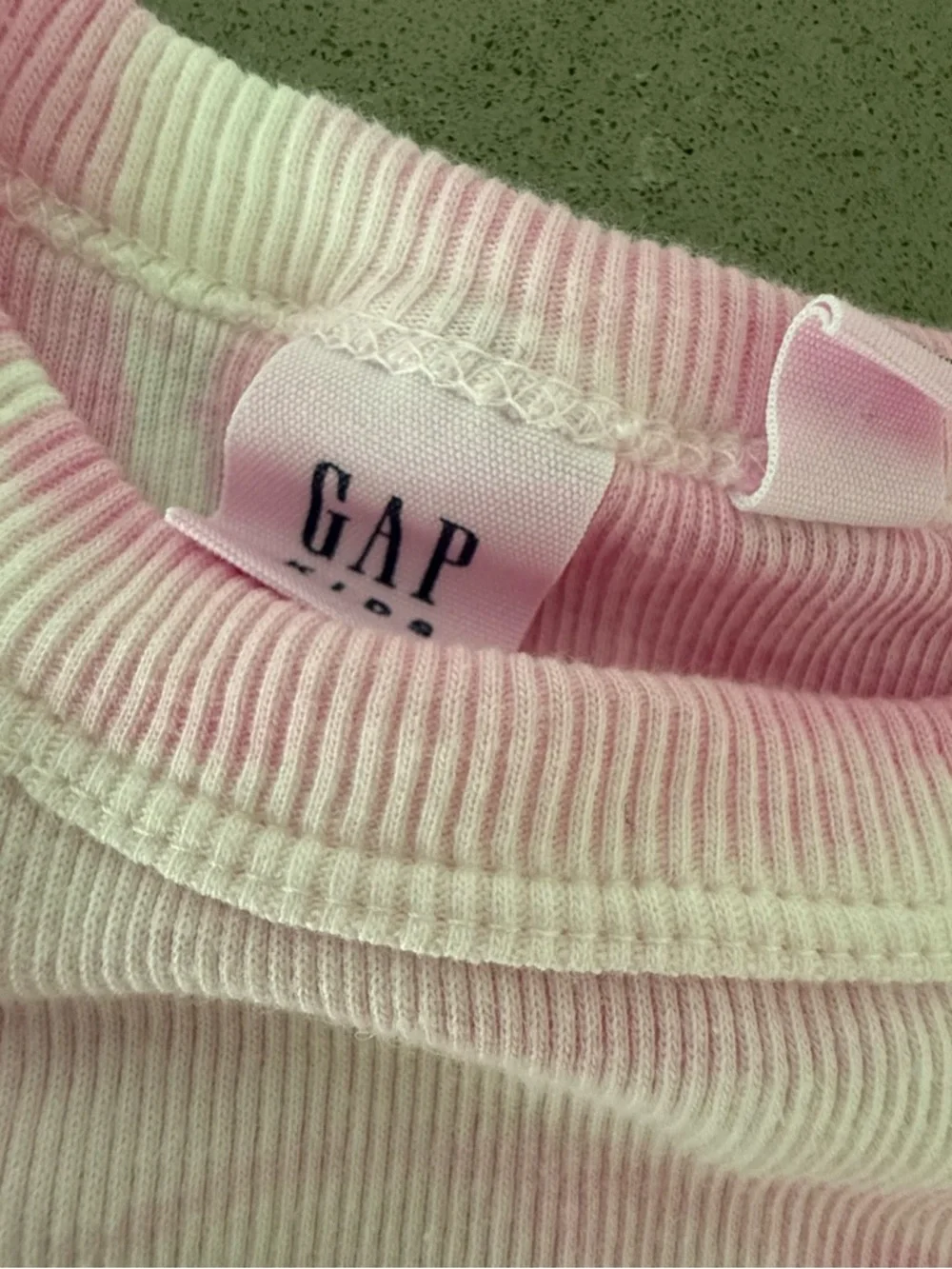 NWOT Girl XS (4) Gap Rib Pink & White Tye Die Tank Dress New